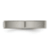 White Cubic Zirconia Titanium 4mm Men's Band Ring