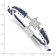Stainless Steel MLB LogoArt Houston Astros Adjustable Cord Bracelet