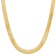 14K Yellow Gold 10mm Silky Herringbone Chain Necklace