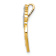 14K Two-tone Gold  Textured Daddy's Little Girl Heart Slide Pendant