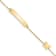 14K Yellow Gold Polished 5.5-inch Butterfly ID Bracelet