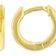 Delicate Gold Huggie Hoop Earrings In 18K Gold Over Sterling Silver