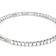 Moissanite Flex Bangle Bracelet In Platinum-Enhanced Sterling Silver