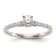 Rhodium Over 14K White Gold First Promise Diamond Promise/Engagement
Ring 0.18ctw