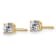 14K Yellow Gold 1/3ct. 3.5mm Round J-K Color Moissanite Earrings