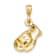 14k Yellow Gold Boxing Glove Pendant