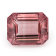 Pink Tourmaline 11.8x9.3mm Emerald Cut 7.18ct