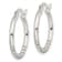Sterling Silver Beaded Hoop Earrings