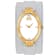 Jivago Women's Good luck White Dial, Yellow Bezel, White Leather Strap Watch