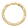14K Yellow Gold 7mm Flat Figaro Chain Bracelet