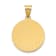 14K Yellow Gold Polished/Satin St. Cecilia Hollow Medal Pendant