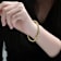 CZ Bypass Tennis Bracelet In 14K Gold Over Brass