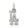 Rhodium Over Sterling Silver MLB Los Angeles Dodgers LogoArt Pendant