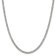 Rhodium Over Sterling Silver 4.5mm Curb Chain Necklace