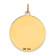 14k Yellow Gold Satin Siberian Husky Disc Charm