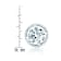 CZ Stud Earrings In Sterling Silver