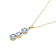 Lab Created Blue Spinel 18k Yellow Gold Over Sterling Silver March
Birthstone Pendant 3.61ctw