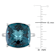 London Blue Topaz 14K White Gold Ring 19.24ctw