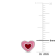 Children's Pink and Red Enamel Heart Stud Earrings in Sterling Silver