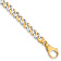 14k Yellow Gold and 14k White Gold 8mm Hand-polished Fancy Link Bracelet
