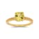 Round Lab Created Yellow Sapphire with White Topaz Accents 18K Yellow
Gold Over Sterling Silver Ring