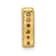 14K Yellow Gold Diamond Letter M Initial Charm