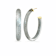 14K Yellow Gold Over Sterling Silver Acrylic and Hand Painted Enamel XL
Oval Illusion Hoops in Pixi