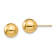 14k Yellow Gold Polished 8mm Ball Stud Earrings