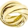 Rolling Band Ring In 18K Gold Over Bronze