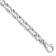 Rhodium Over 14k White Gold 7.4mm Hand-polished Fancy Link Bracelet
