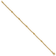 14K Yellow Gold Diamond-cut Beaded Rope Chain Bracelet