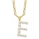 Gold Tone Sterling Silver 3-5.5mm Freshwater Cultured Pearl LETTER E
18-inch Necklace