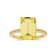 Lab Created Yellow Sapphire with White Topaz Accents 18K Yellow Gold
Over Sterling Silver Ring