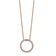 14K Rose Gold Lab Grown Diamond VS/SI GH, Circle Necklace