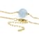 Aquamarine Solitaire Bead Necklace In 18K Gold Over Sterling Silver