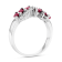 1.25ctw Marquise Ruby and Diamond Ring in 14k White Gold