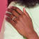 14K White Gold Stackable Expressions Diamond Ring 0.096ctw
