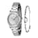 Invicta Angel 30mm Stainless Steel Quartz Watch and Bracelet Set