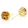 Citrine And White Zircon Asscher Stud Earrings In 18K Gold Over Sterling
Silver 1.92ctw
