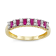 Red Ruby 10K Yellow Gold Ring 0.51ctw