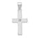 Rhodium Over 14k White Gold Diamond Cross Pendant