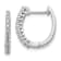 Rhodium Over 14K White Gold Lab Grown Diamond SI1/SI2, G H I, Hinged
Hoop Earrings