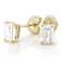 Lab-Grown Diamond Emerald-Cut Stud Earrings In 14K Gold 1.00ctw