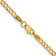 14k Yellow Gold 3.1mm Flat Cuban 16 Inch Chain