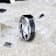 KILAUEA Men’s Polished Tungsten Wedding Band with Lava Rock Stone Inlay
w/Polished Beveled Edges 8mm