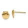 14k Yellow Gold 7mm Mini Scallop Shell Stud Earrings