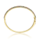 Multi-Color CZ Bangle Bracelet In 14K Gold Over Brass
