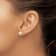 Rhodium Over Sterling Silver Polished Freshwater Cultured Pearl Post Earrings