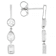 Multi-Shape Lab-Grown Diamond Dangle Earrings In 10K White Gold
