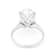 Lab-Grown Diamond Oval Solitaire Ring In 14K White Gold 5.00ct
